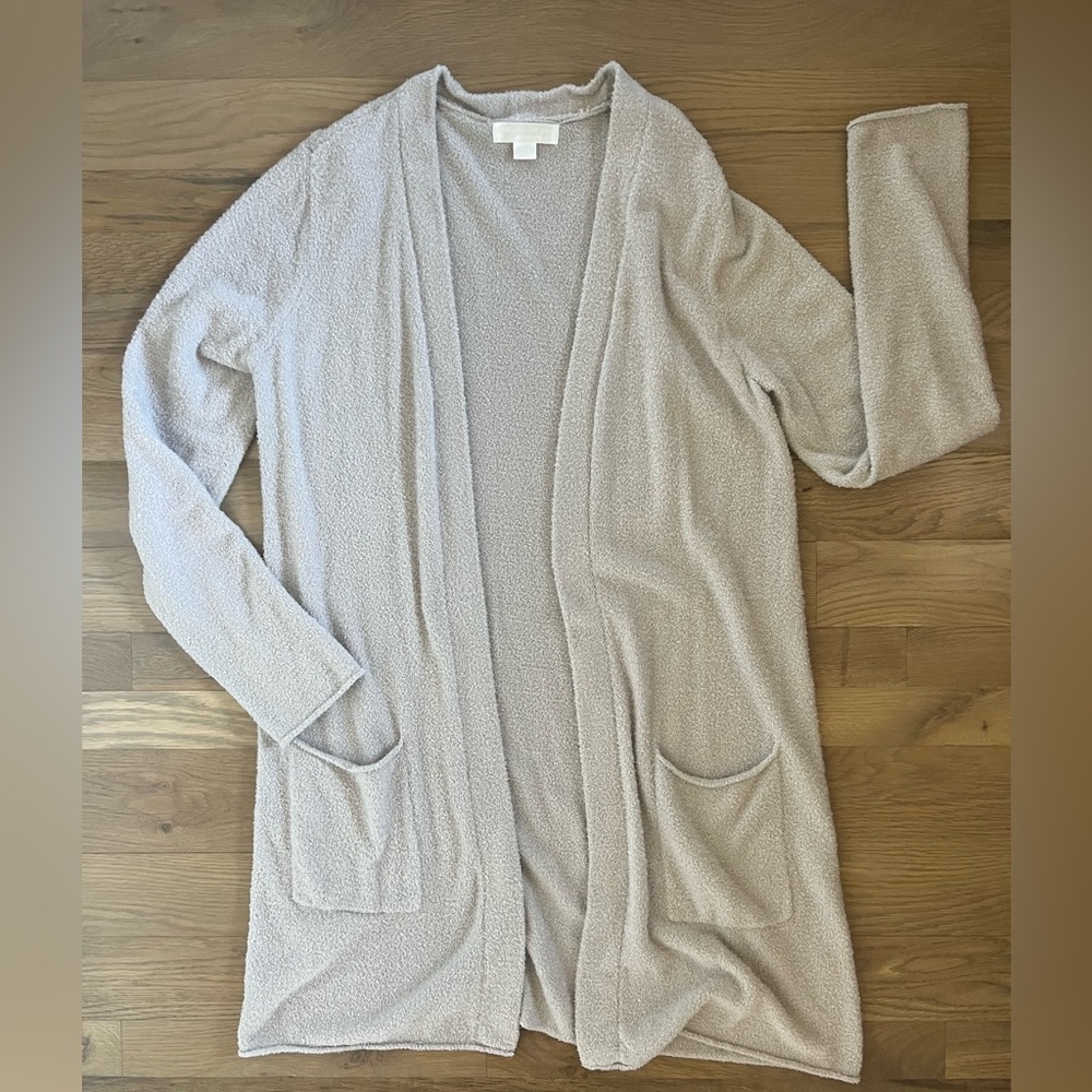 Barefoot Dreams Cozychic Lite Long Cardigan size L in Gray